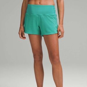 Lululemon Speed Up High-Rise Lined Short 4” in Kelly Green